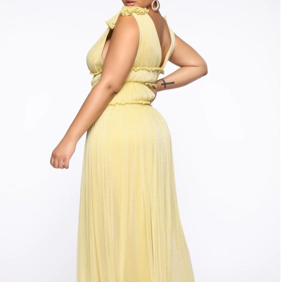 Miss Your Love Maxi Dress - Yellow - Picture 1 of 2